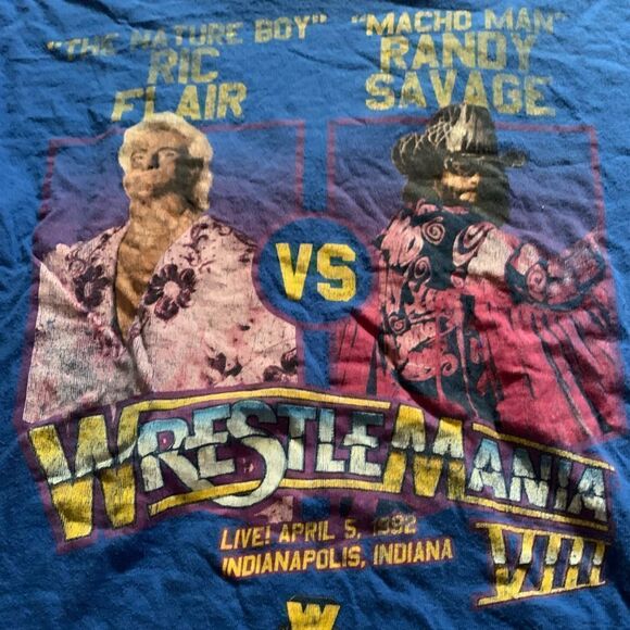 Wrestlemania 8 Ric Flair vs Macho Man Randy Savage WWE - Picture 2 of 3